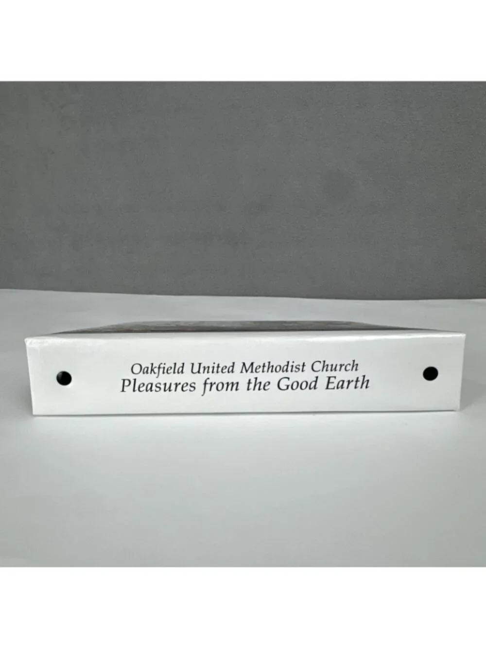 2010 Pleasures from the Good Earth Cookbook Oakfield NY United Methodist Church